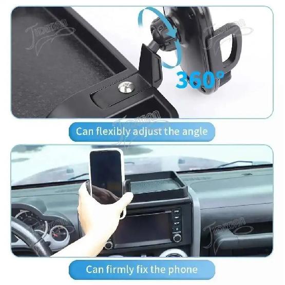 JIDIXIAN fit for Jeep Wrangler JK 2007 2008 2009 2010 Car Interior Center Console Phone Holder Storage Box Accessories