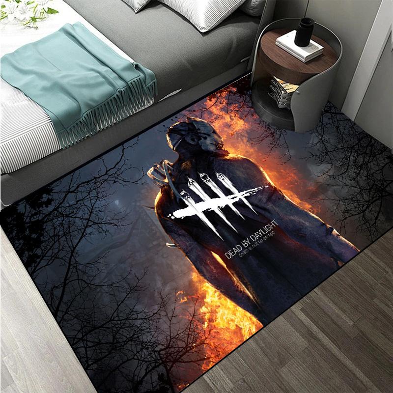 D-Dead by Daylight survival horror escape game Large Area Rugs Carpet for Home Living Room Bedroom Sofa Doormat Floor Play Mat