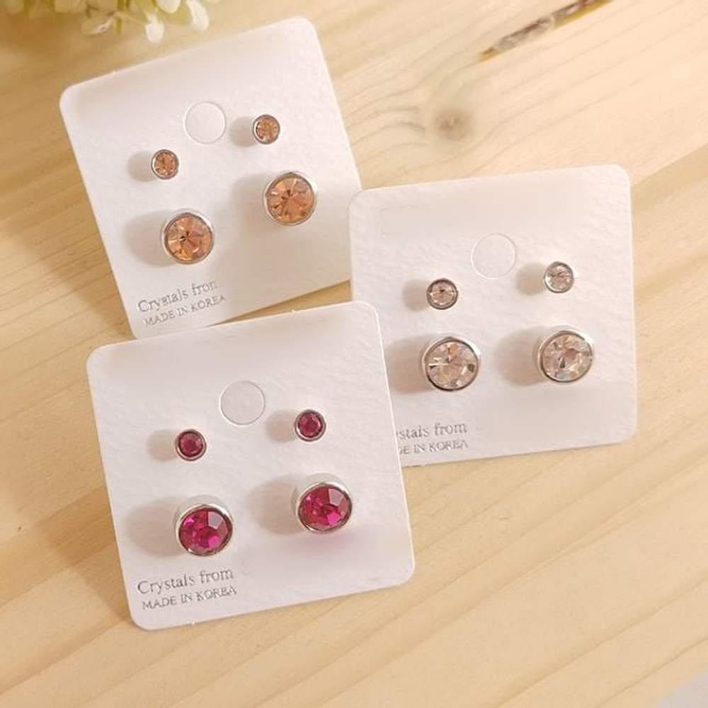 E430 2-size Austrian 2-piece set earrings