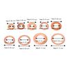 200pcs Solid Copper Copper Washer Set Metric M5-M14 Flat Sealing Washer  Oil Drain