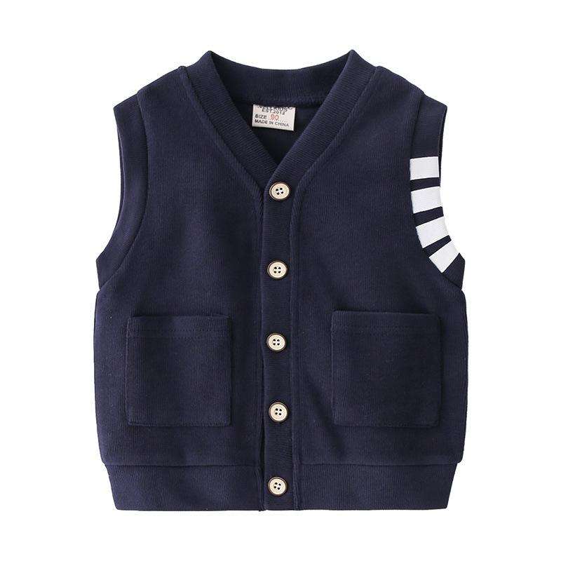 Boys Sweater Vest School Style Knit Sleeveless Casual Spring Fashion Top Clothing for Toddler and Kids