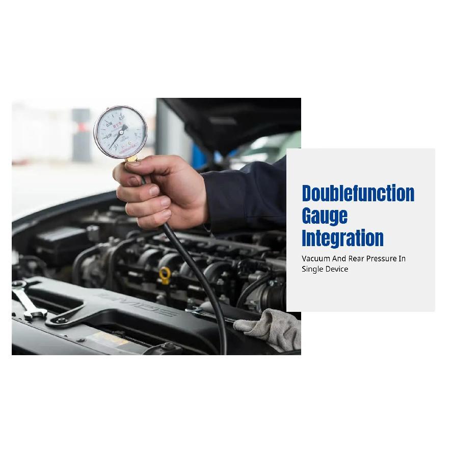 Vacuum Pressure Gauge, Automotive Negative Pressure Intake Diagnostic Tool, Precise and Fast Measurement Equipment Easy Install