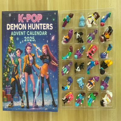 Acryl Dämonenjäger Weihnachtsbaumschmuck Kpop Stil Adventskalender Blind Box Niedlich Gothic Feiertagsdeko Geschenk für Teenager