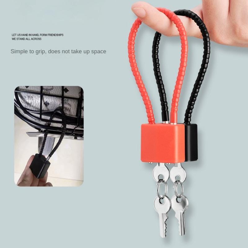 38cm Safety Anti-Theft Portable Hardened Outdoor Plastic Steel Cable Shot Padlock Key Length Gun Trigger Lock Locker Lcoks