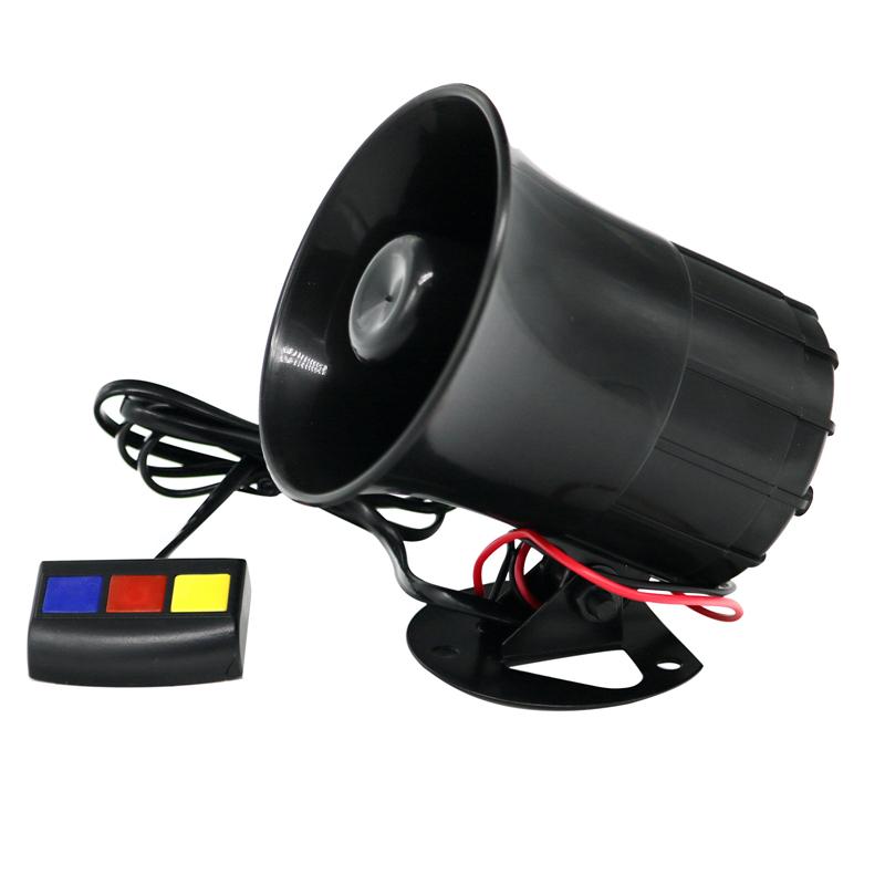 MotoLovee Motorcycle Car Security Horn 12V 3 Sounds Van Vehicle Loud Siren For Cars Motorbike Moped Truck Construction Vehicles