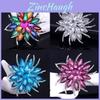 Office Wear Crystal Flower With Multicolor Finish For Women