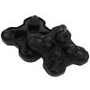 4 Grid Skull Shape Ice Tray Mold Food Grade Silicone Ice Cream Mold for Kitchen Summer