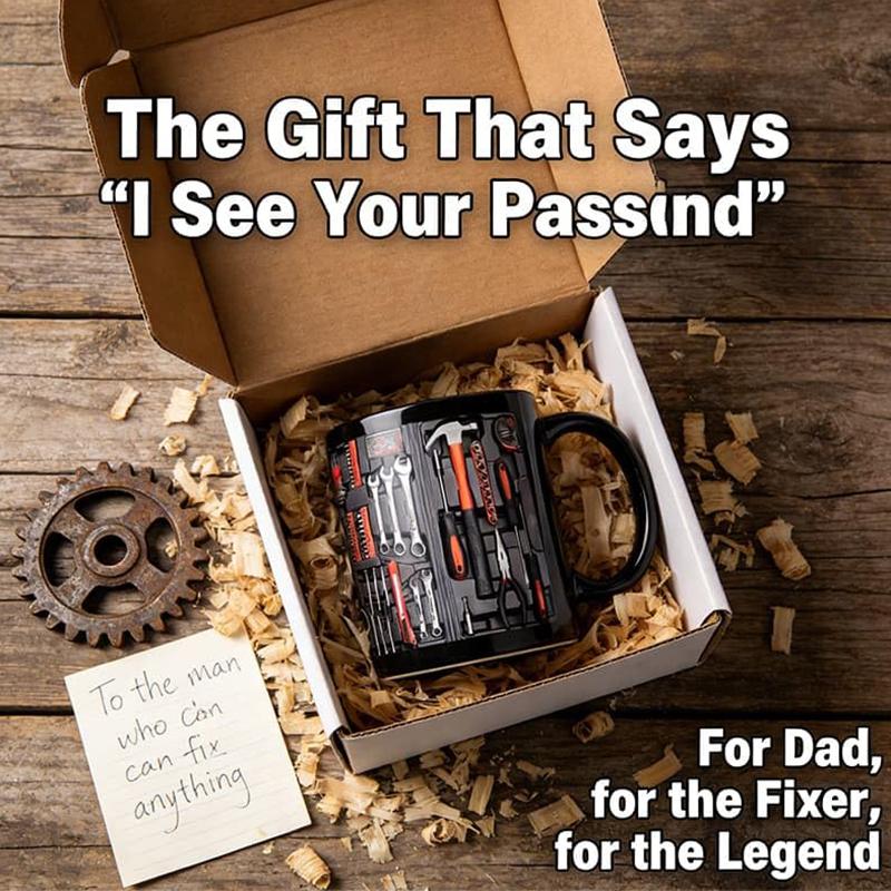 The Ultimate Mechanic's Toolbox Mug, 11oz Ceramic Mechanic Toolbox Coffee Cup For Birthday Christmas Thanksgiving Anniversary
