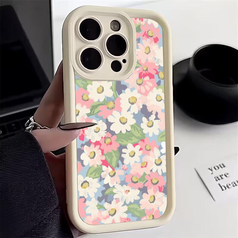Funda de teléfono para Xiaomi suave y pálida con flor pequeña Redmi Note 13 Pro Plus 5G 12S 11S 10S 9 10 11 12 Redmi 12C 13C 10C 12 4G