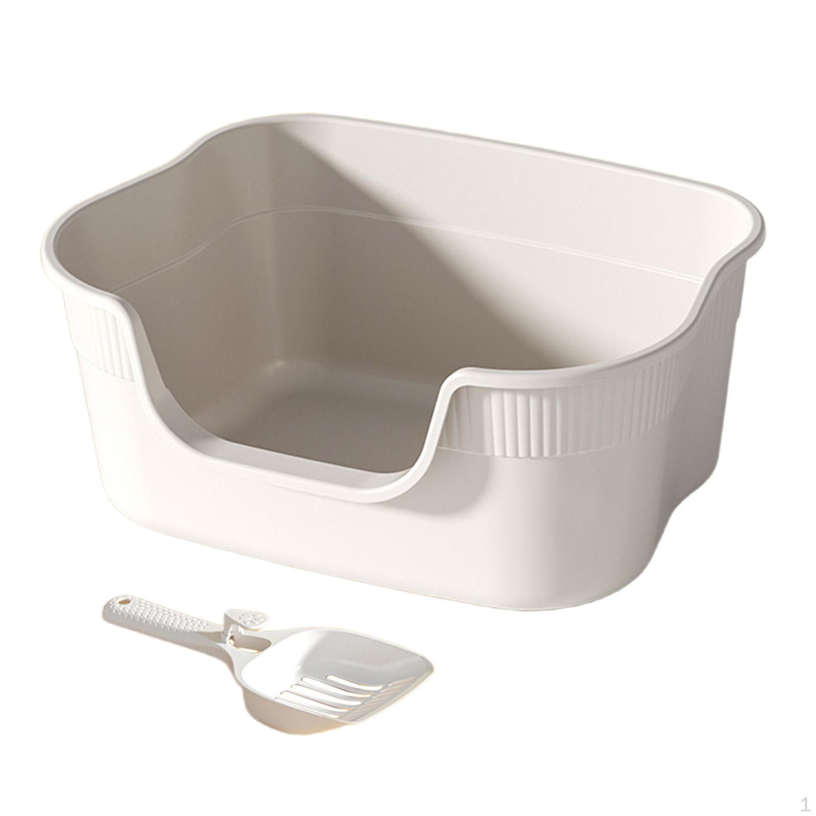 

Cat Litter Box for Small and Large Cats Pet Supplies Kitty Pan Tray Toilet Sandbox