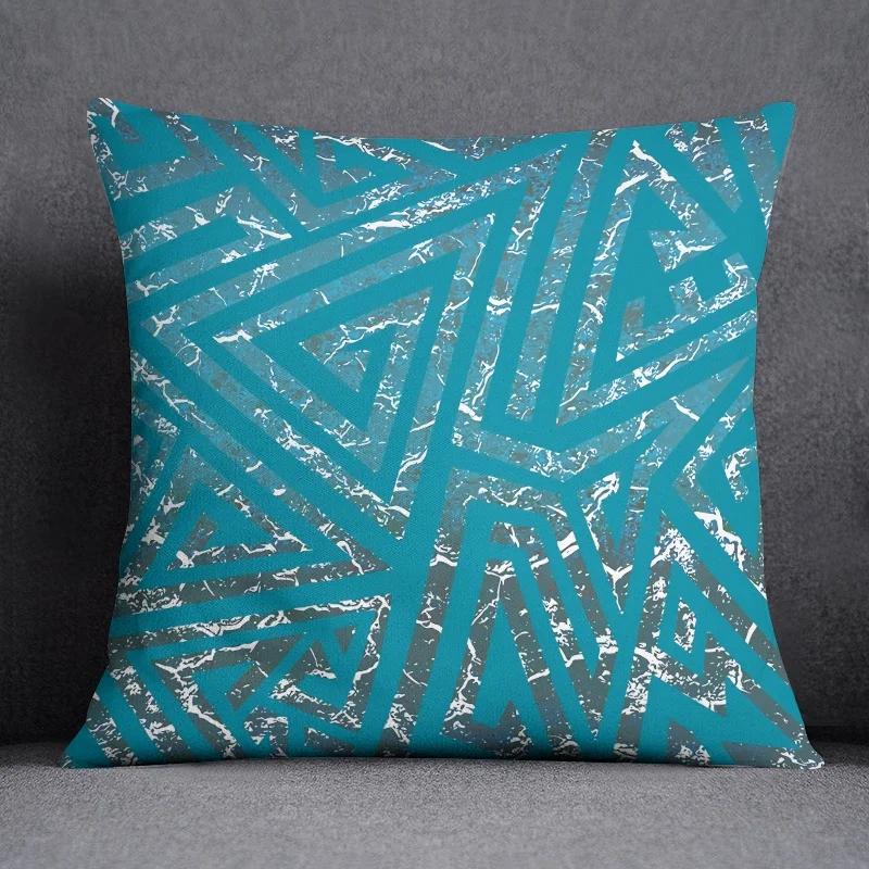 Blue Fresh Air Series Pillow Gift Home Office Decoration  Bedroom Sofa Car Cushion Cover case