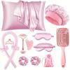 New Lazy Summer No-Heat Curling Wand Set For Women Cool Silky Curls Kit With Shower Cap & Eye Mask Easy Styling Hair Tool