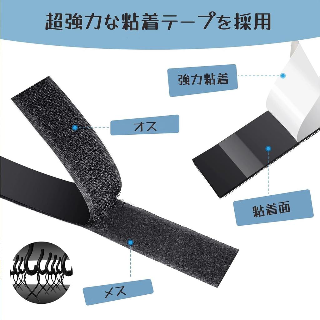 Velcro fastener with double-sided tape, super strong magic adhesive tape,