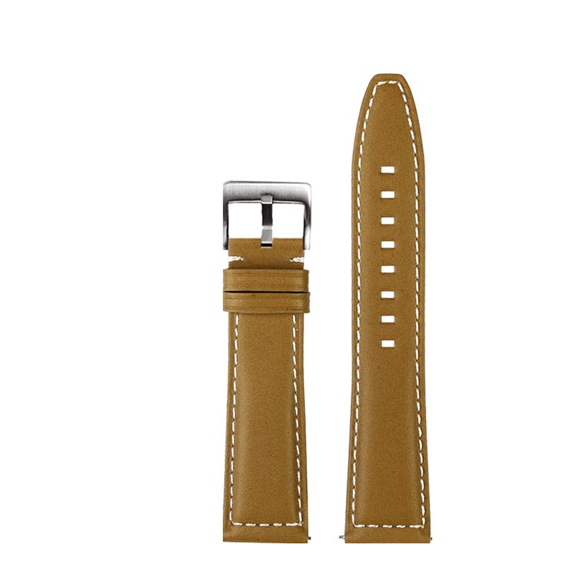 Leather Strap 21/22mm for Longines SPIRIT Rolex Black/Green Water Ghost Omega SEAMASTER 300 High-end Italian Cold Watch Strap