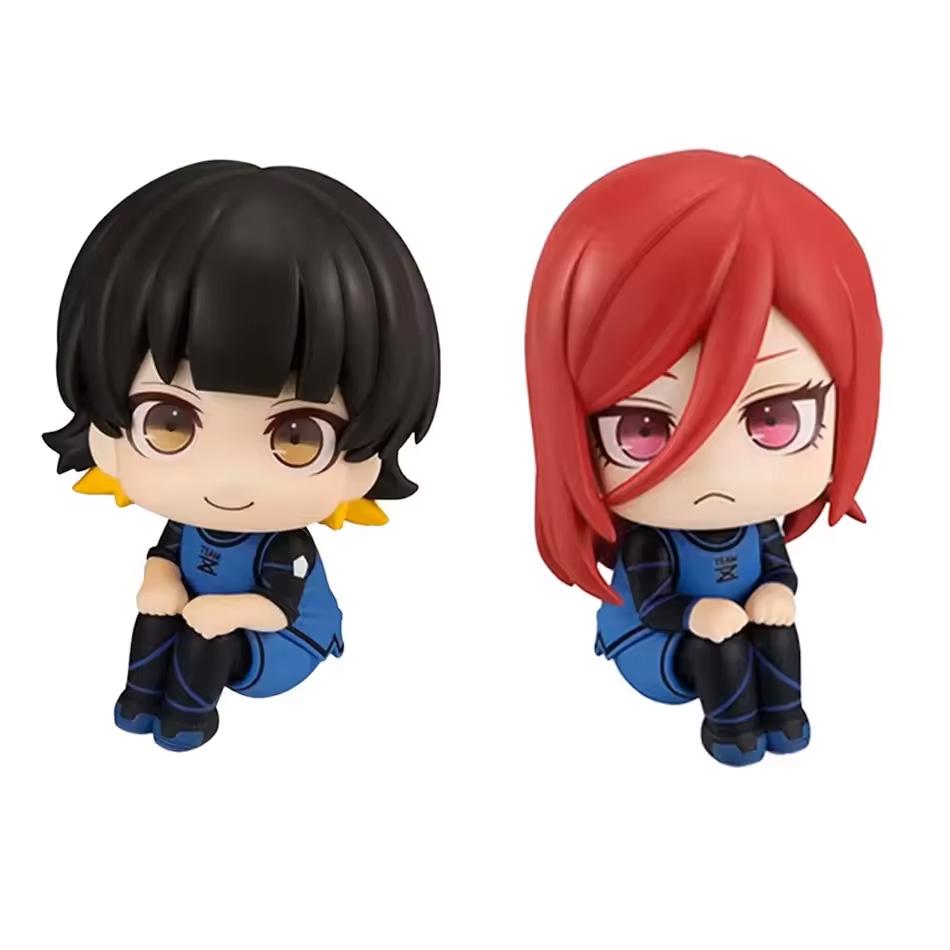 10cm Blue Lock Anime Figure Look Up Isagi Yoichi/Nagi Seishiro Action Figure Bachira Meguru Figurine Collection Model Dolls Toys