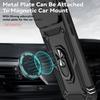 Magnetic Ring Shockproof Armor Stand Holder Case For iphone 17 Pro Max iphone17 Air 5G Slide Camera Protection Cover