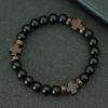 Braccialetto Noter New Cross per Uomo Legno Naturale Meditazione Guarigione Preghiera Charms Braccialetto 3 Opzioni di Colore Accessori Casual da Polso