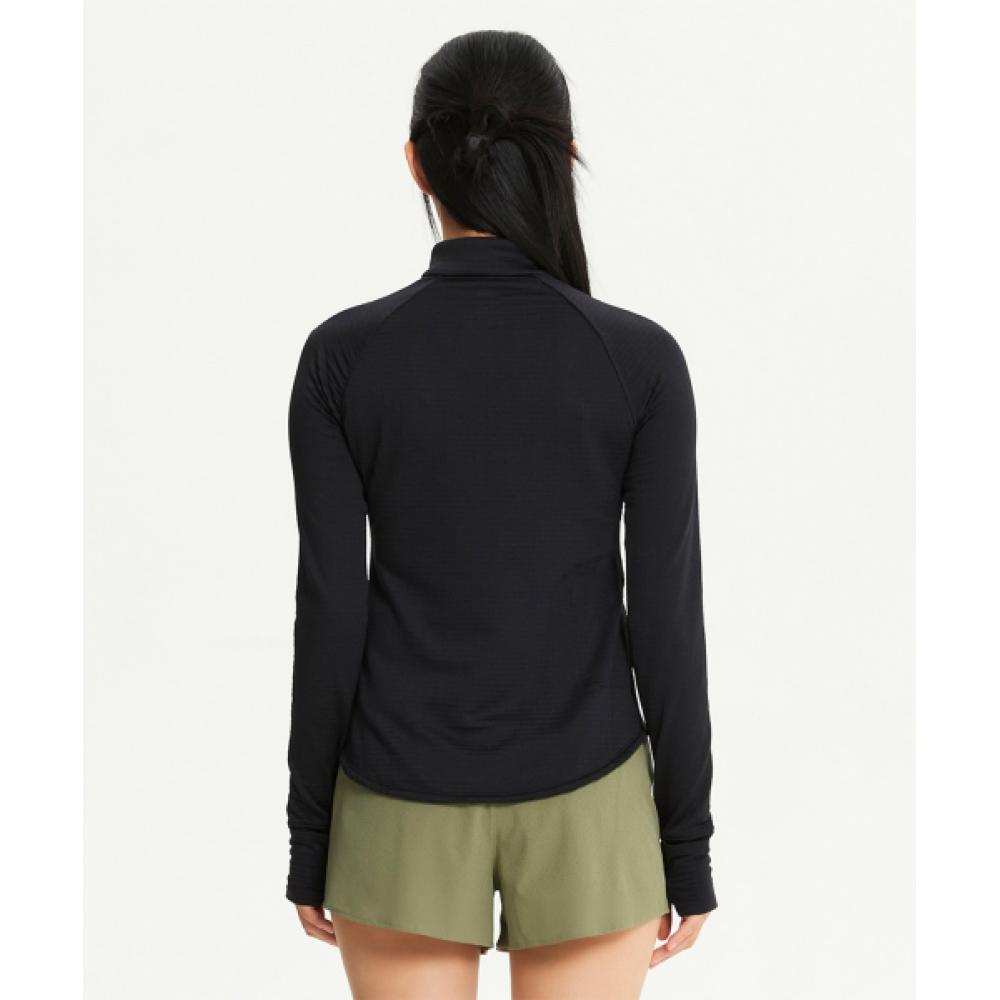 New Balance Nbnde4p142 Women Heat Grid Half Zip Up  Black 