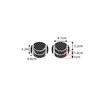 Set Black Carbon Fiber Car Dashboard AC Vent Decoration For Nissan 350Z 06-09