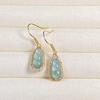 Elegant Chinese-Style Light Luxury Jade Earrings, Copper-Plated In Real Gold – Exquisite High-End Ear Jewelry