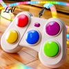 Fast Push Rhythm Game Machine with Light Strip Color Learning & Reaction Speed Training Tools Hand-Eye Coordination Training Kids Electric Challenge
