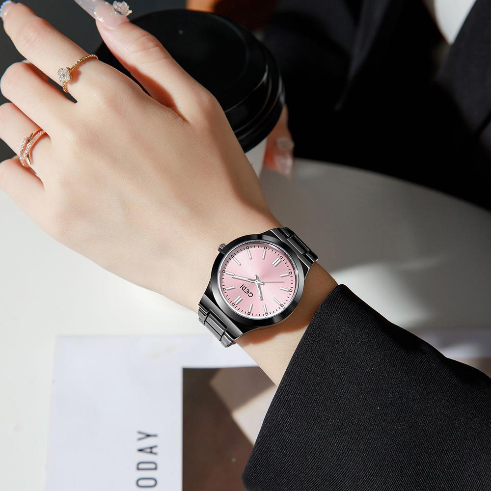 Watch Women'S Watch Fashion Dopamine Simple High Value Quartz Watch Women'S Waterproof Steel Belt Watch