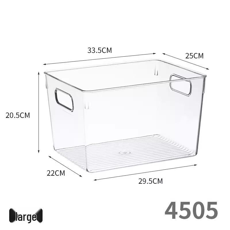 Extra Long 40cm Transparent Narrow Storage Box, 15cm Wide, Waterproof Drawer Organizer