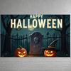 Event Dekoration Banner Gruselige Elemente Halloween Dekoration Halloween Party Banner Friedhofsszene Gruselige Kulisse Für Gruselige