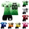 Short Sleeve Sports Jersey and Shorts Set for Men Lightweight Breathable Fabric Athletic Training Uniform for Team Sports DIY Customizable Design