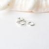 Solid 925 Sterling Silver S-shaped Clasp Hook with Closed Jump Ring, for Necklace / Bracelet Jewelry diy Components
