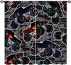 Monster Truck Curtains Boys Cartoon Red Blue Car Game Cool Racing Window Kids Bedroom Living Room Playroom Curtain For Sitting Made Of Polyester