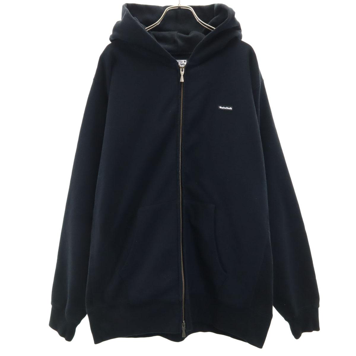 

Wasted Youth Long sleeve sweat Zip hoodie XXL Fleece lining, large size Men s Used