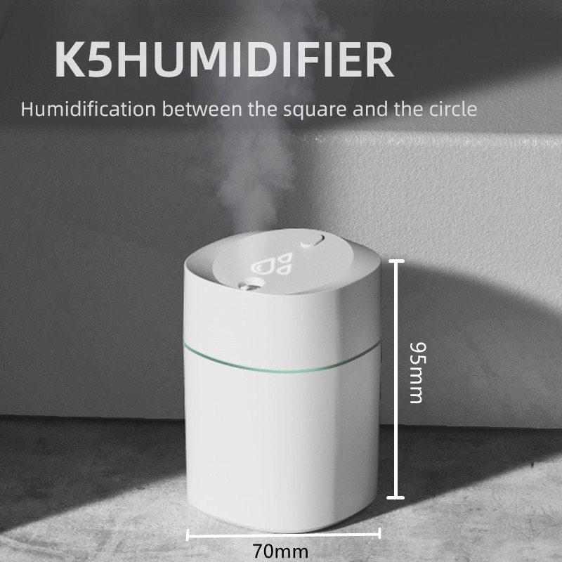 New USB Rechargeable Ultrasonic Diffuser Smart Car Humidifier Air Purifier Mini Portable Water Air Desktop Humidifier
