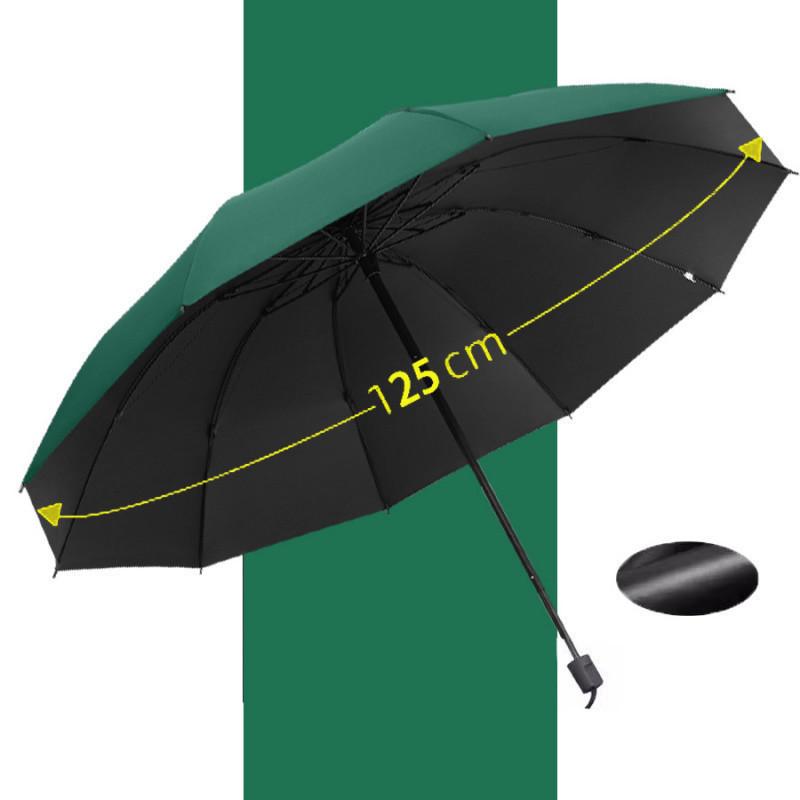 Sturdy Windproof & Rainstorm Resistant Extra Large Three-Fold Umbrella for Three