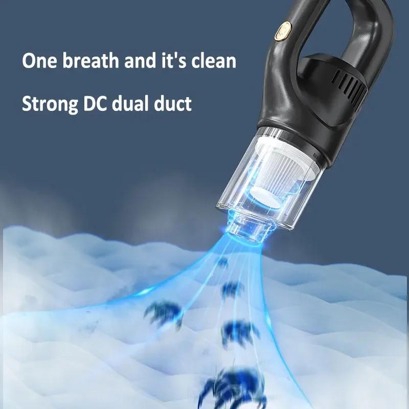 2 In 1 Car Vacuum Cleaner 60000PA Wireless Cleaner Handheld Chargeable Compressed Air Duster Vacuum Cleaner for Home Office