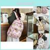 Adorable Cartoon Style Nylon Backpack For Students Trendy Design Large Capacity