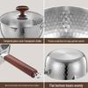 Zhuochuang Jingpin 316L Hammered Yukihira Pot with Lid, 22cm