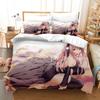 Comic Series 3D Digital Printing Three-Piece Bedding Kit Sheet Quilt Cover