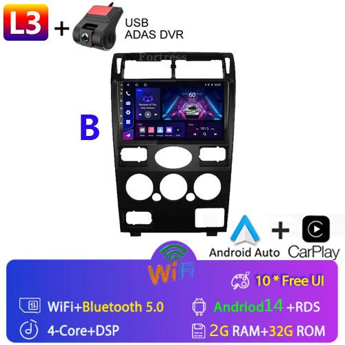 2din Android14 Car Radio Multimedia Carplay Auto GPS Navigation For Ford Mondeo Mondeo 3 2000 2001 2002 2003 2004 2005 2006-2007