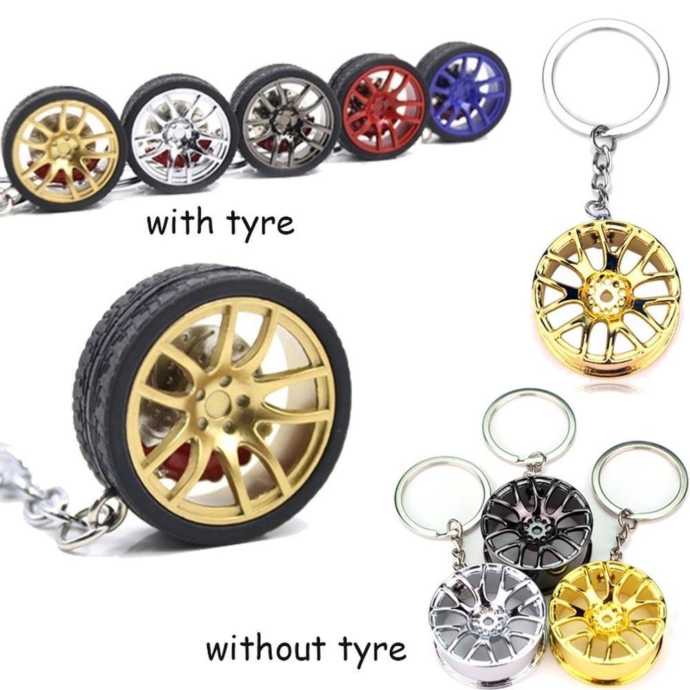 Buy Car Wheel Key Ring Alloy with Brake Discs Auto Part Model Car