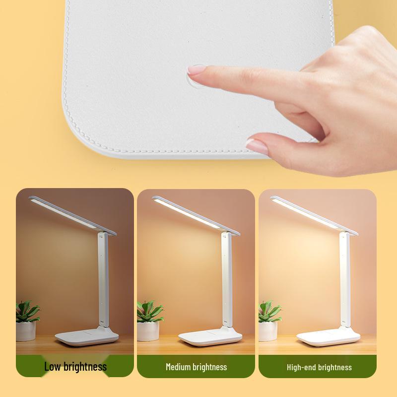 Touch Dimmable LED Desk Lamp for Eye Protection - Ideal for Students, Dorms, and Bedrooms