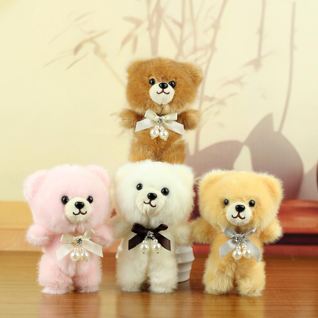 Plush Bear Keychain Toy With Pp Cotton Filling For Kids And Adults