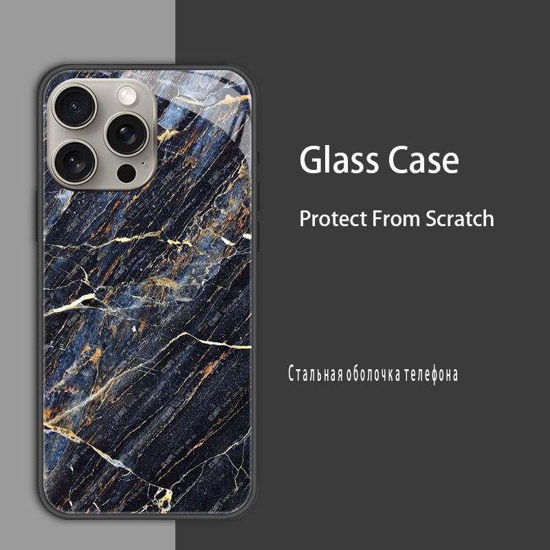 Für iPhone 15 15Pro Max Plus Hülle Abdeckung Hartglas Hülle Hartschale Bumper Für iPhone 14 Pro 14 Plus 14Pro Max Schutzhülle