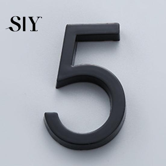 Weather-resistant House Numbers Modern 3D Heavy Duty Rust-proof Simple Installation Number with Shadows Address for Outside Home Front Door