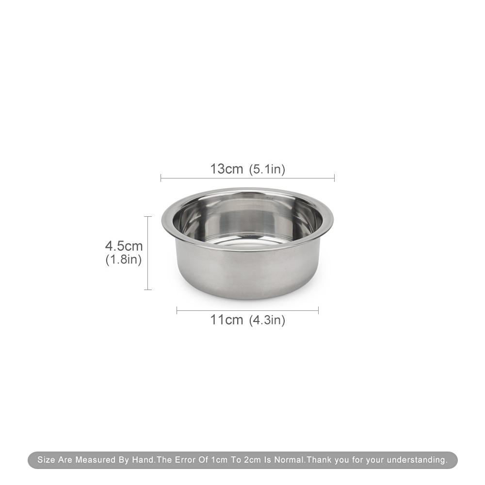 

Round Stainless Steel Dog Bowl Pet Cat Water Bowl For Small Medium Dogs