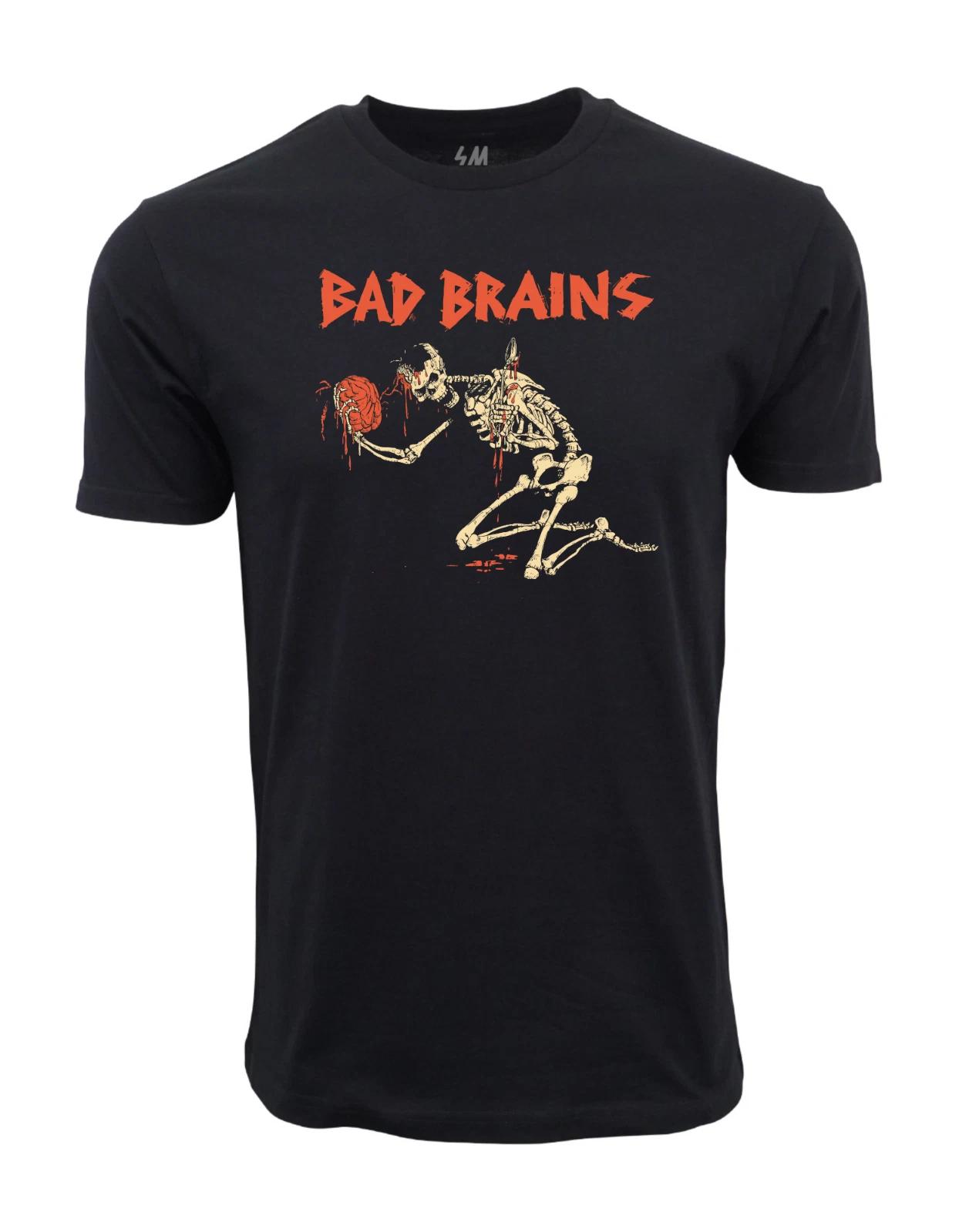 Unisex Adult Casual Graphic Bad Brain Graphic T shirt T-Shirt XXXXL