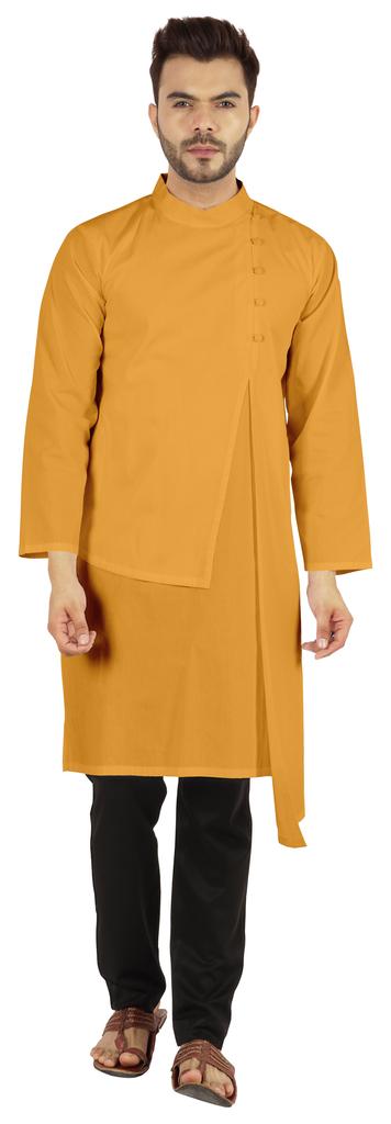 Atasi Indian Designer Kurta For Mens Party Wear Solid Color Ethnic Long