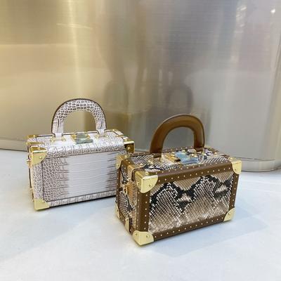Leather Stone Pattern Box Bags and Crossbody Totes Feminine Fashion Design Party Brand Shoulder Bags