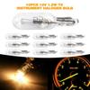 Halogen Bulbs | T5 286 Halogen Bulbs 1.2 Watt 2 Pin,Cluster Gauge Dash Lamp