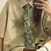 Lazy Tie Hand-tied Neckties Japanese Style Striped Collar Tie for School Shirt